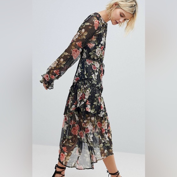 Rahi Cali Floral Print Asymmetrical Dress - Picture 3 of 3